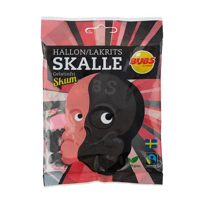 BUBS Raspberry and Licorice Skull Foam Bag - Candycopia