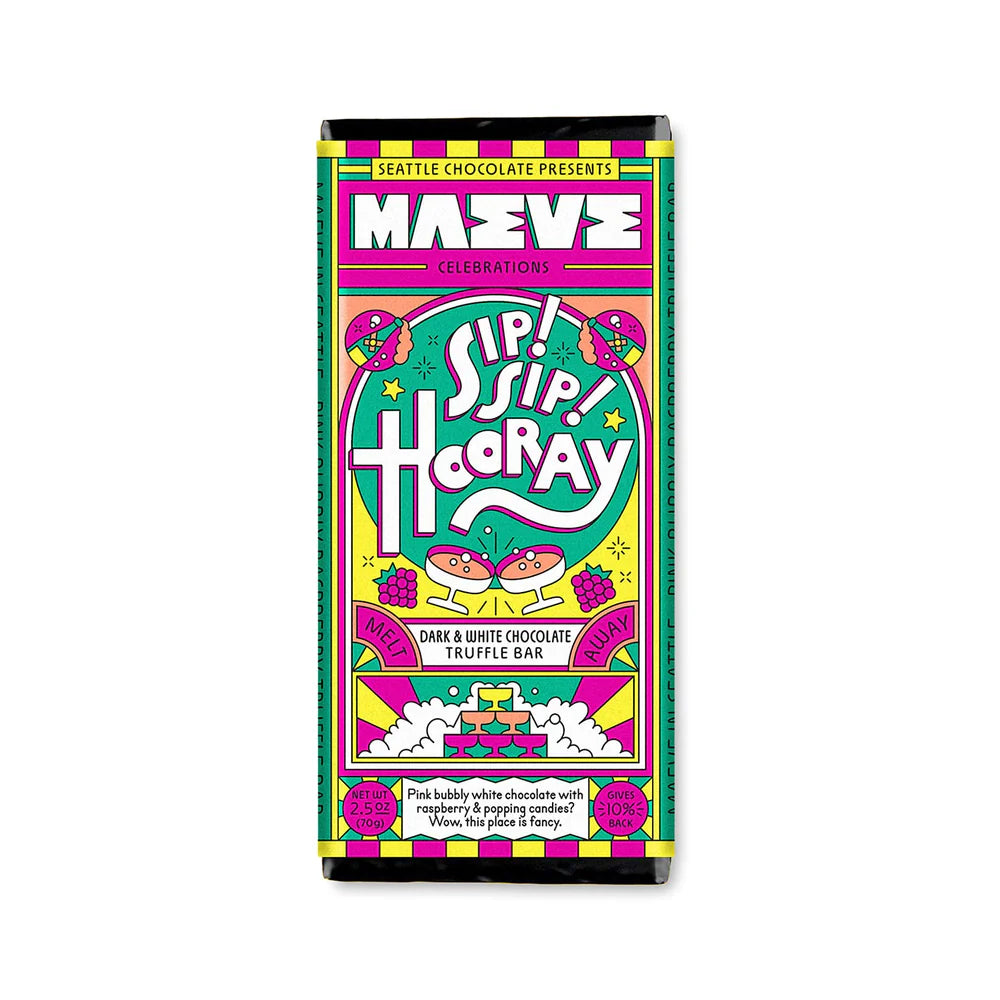 Maeve Dark & White Chocolate Bar- Sip Sip Hooray