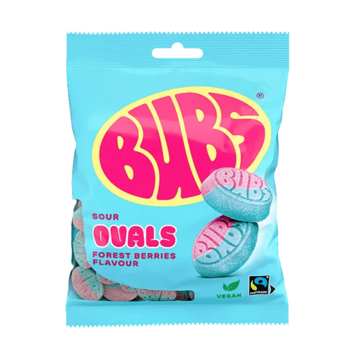 BUBS Sour Ovals Forest Berries (Blueberry/Raspberry)
