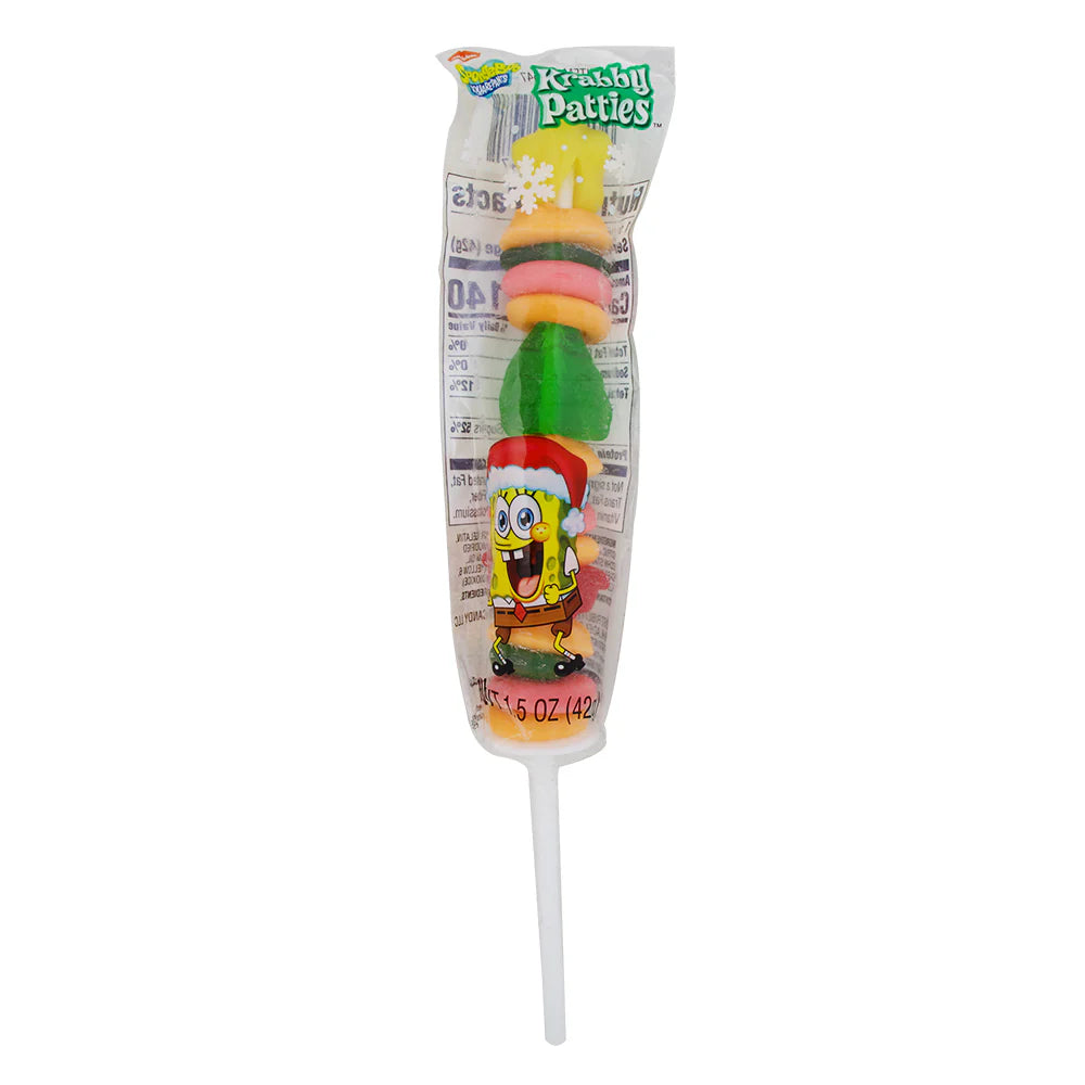 Spongebob Squarepants Krabby Patties Holiday Kabob (1.5oz) Candycopia