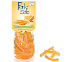 Perle di Sole Candied Sicilian Orange peels in Powdered Sugar