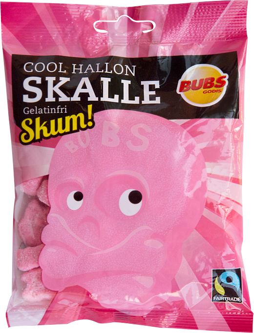 BUBS Cool Hallon Skalle (Raspberry Sour Skulls) 90g