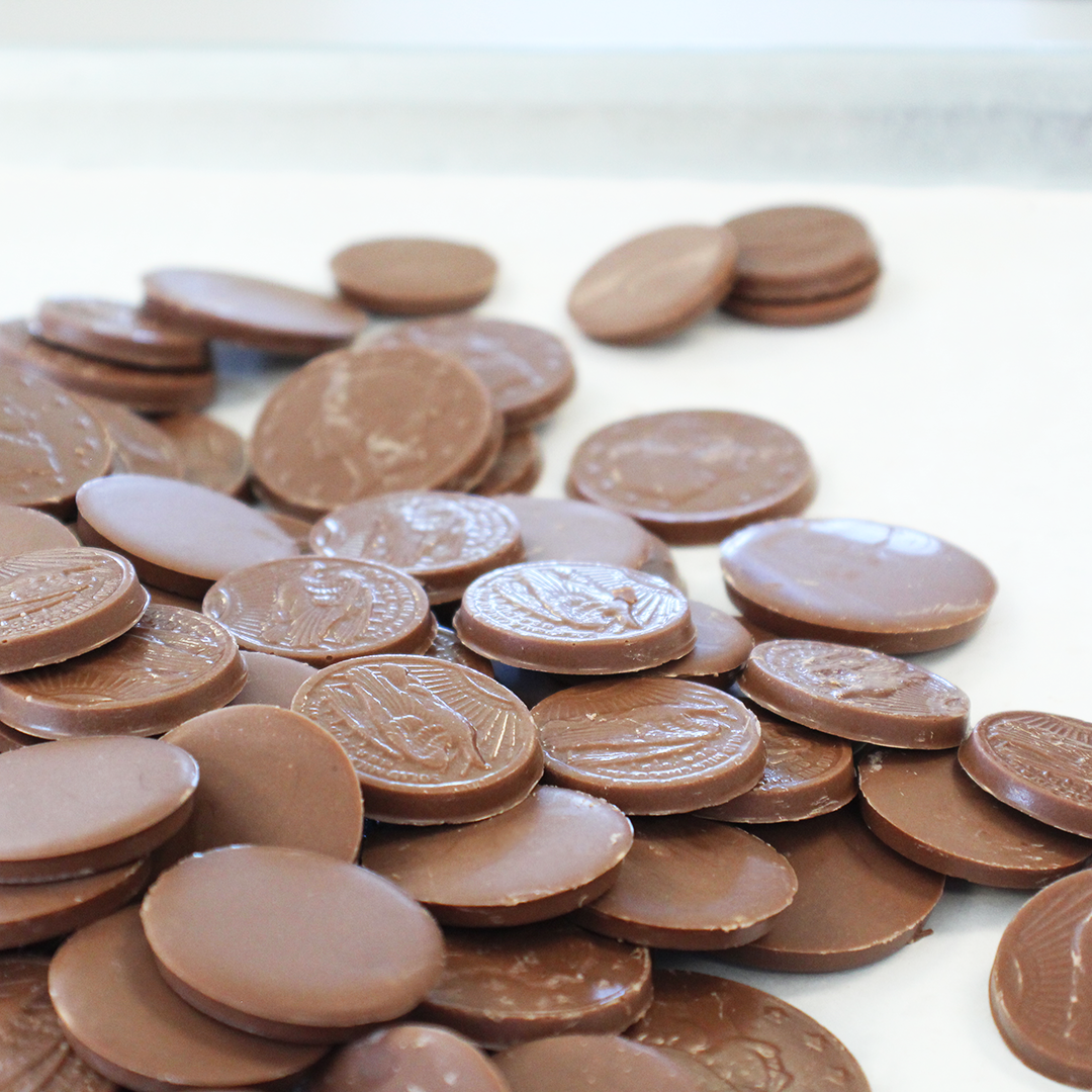 Vermont Nut-Free - Milk Chocolate Coins, Package of 12 - Candycopia