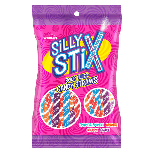 Silly Stix Sour-Filled Candy Straws
