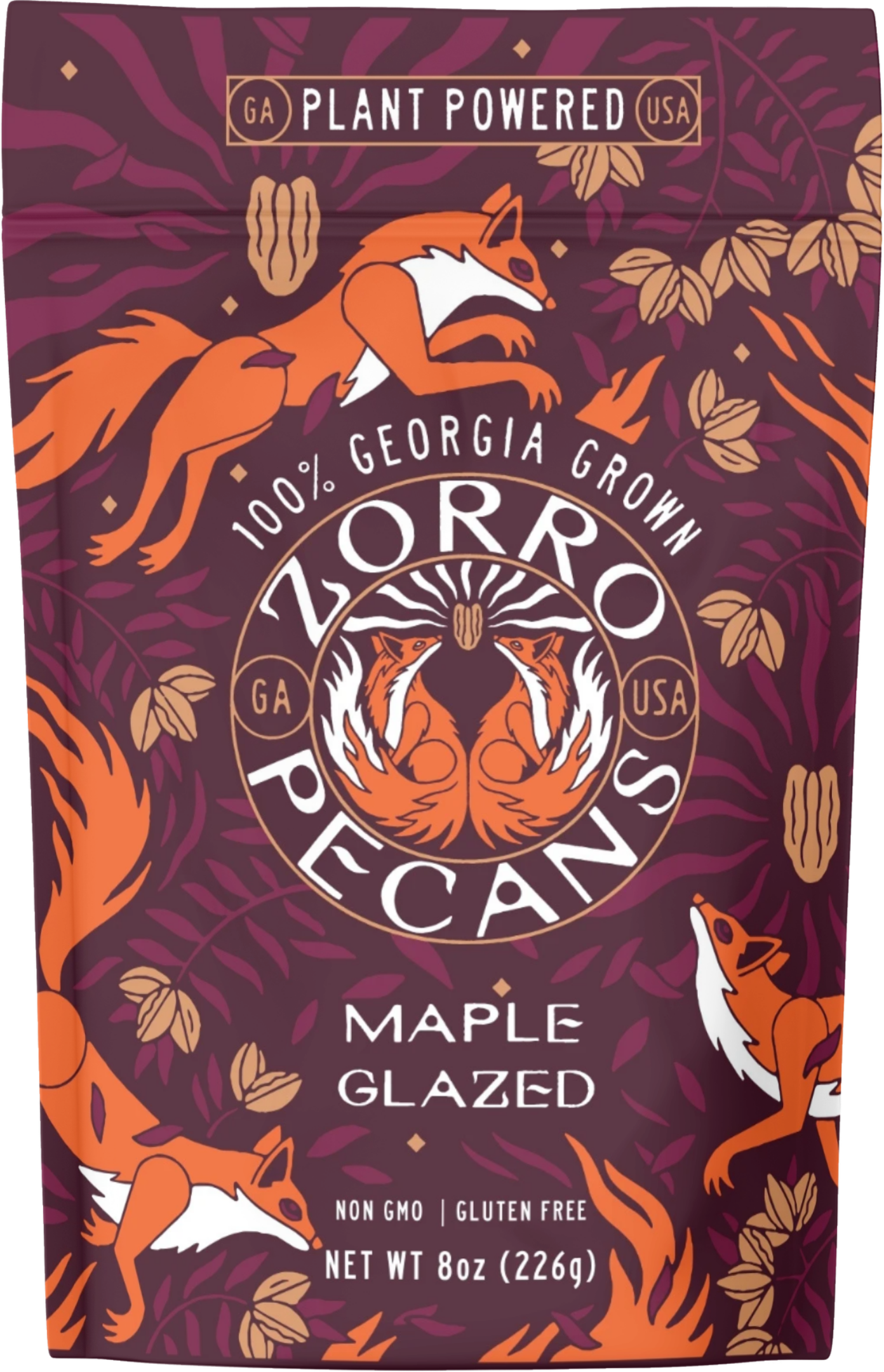 Zorro Pecans - Maple Glazed (Farm-Fresh, Family-Owned) - Candycopia