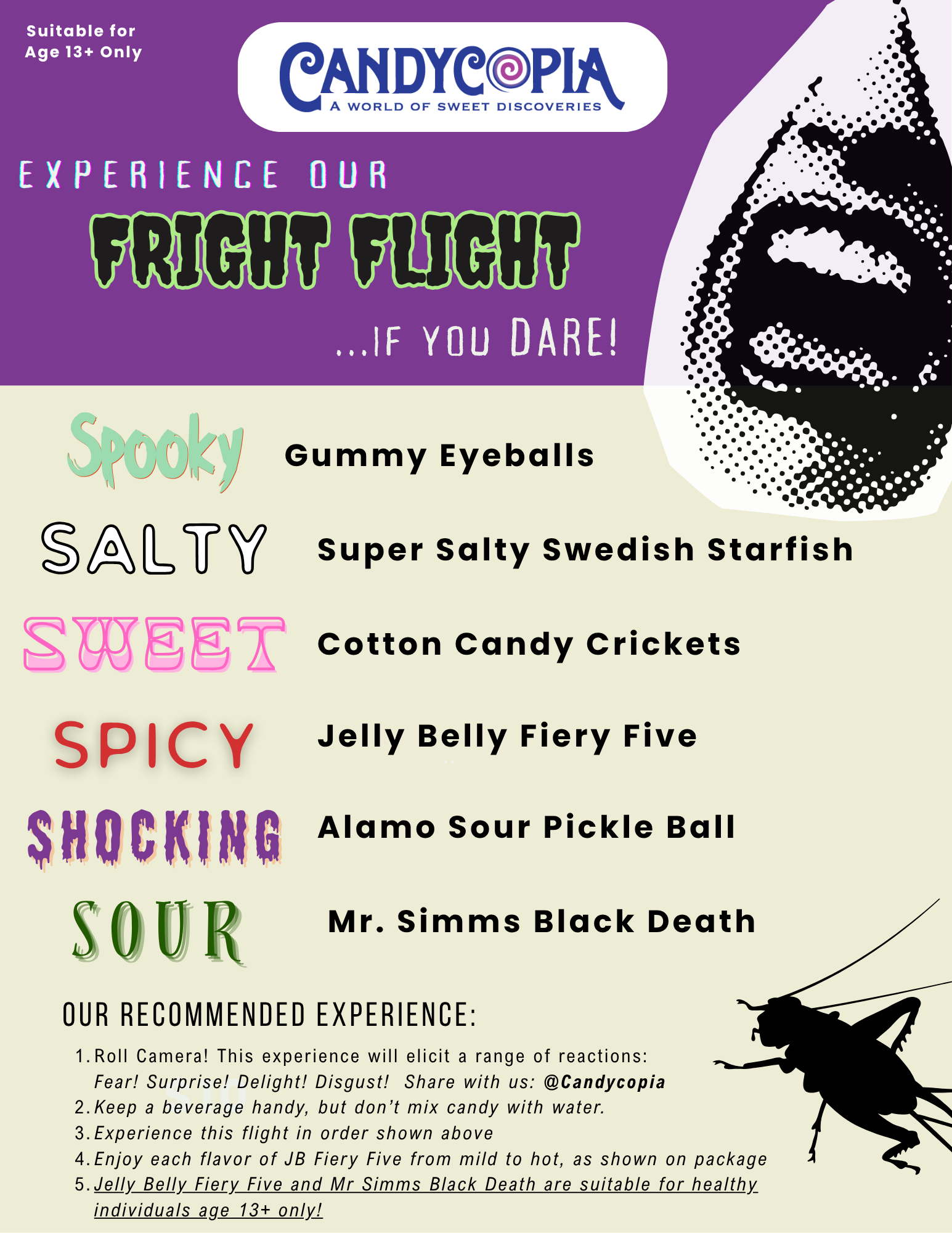 Fright Flight Candy Challenge - Candycopia