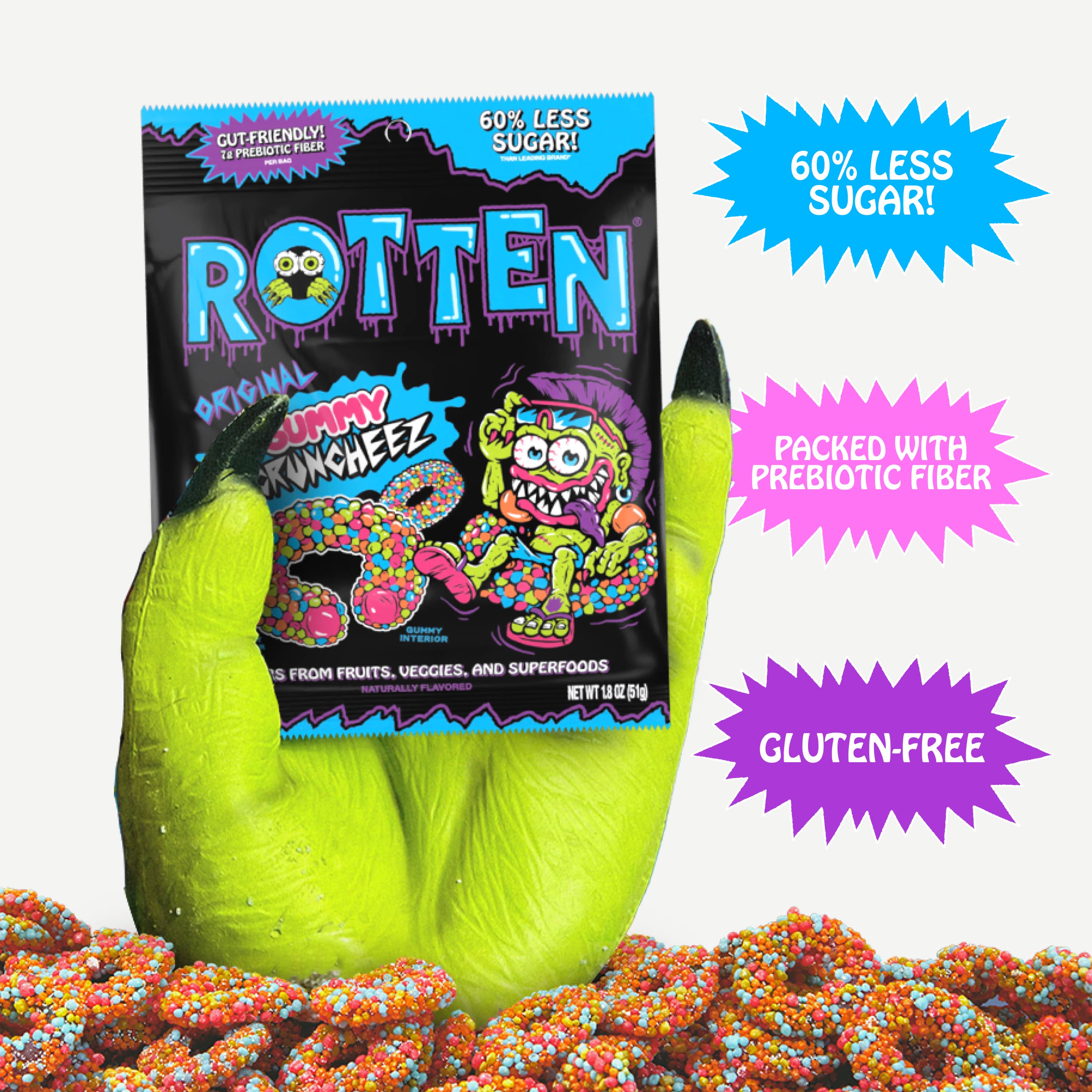 Rotten- Original Gummy Cruncheez - Candycopia