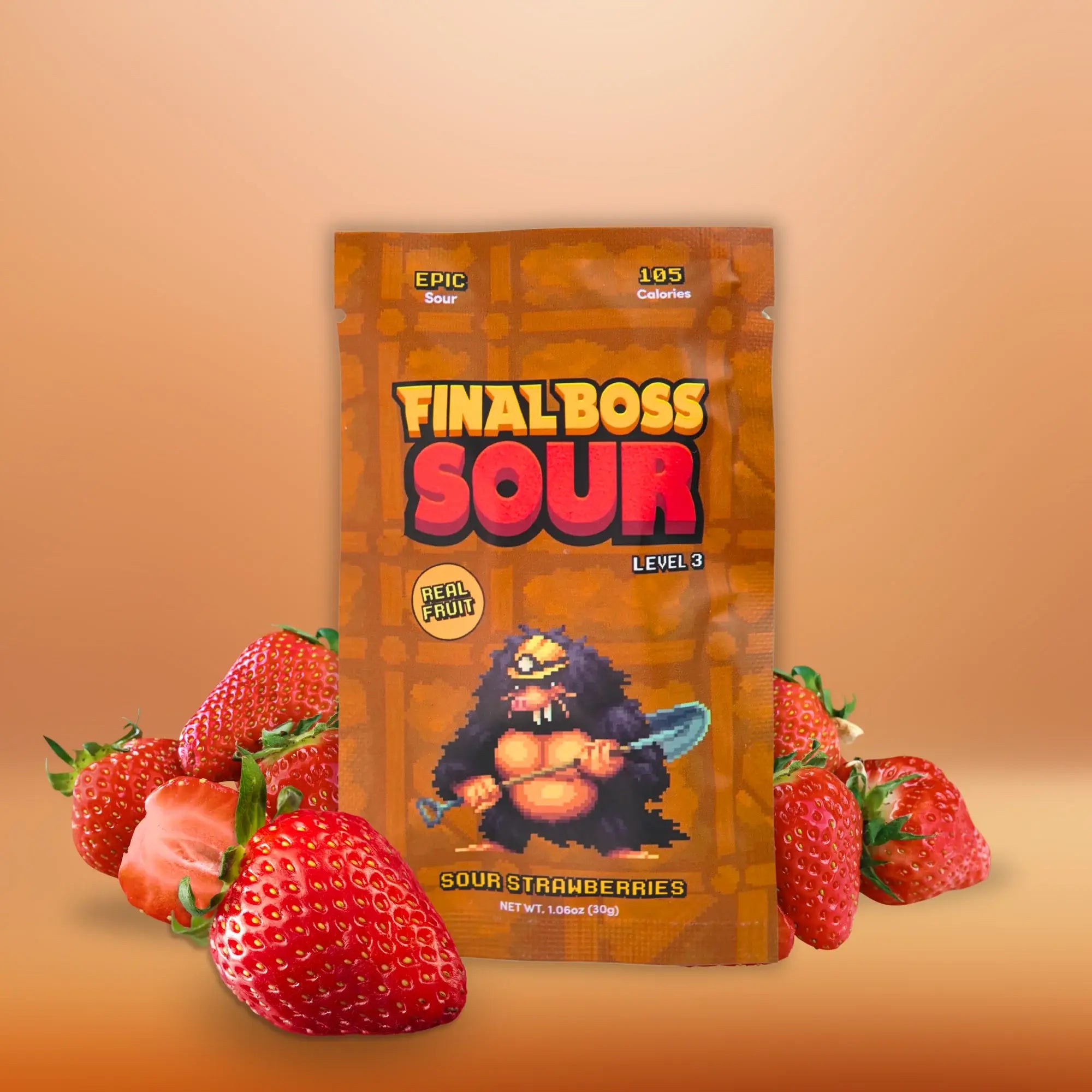 Final Boss Sour - Level 3 Strawberries - Candycopia