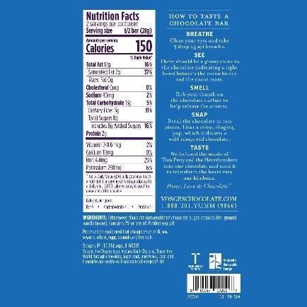 Tom Petty x Vosges: Sea Salt and Dark Chocolate Bar (2oz) - Candycopia