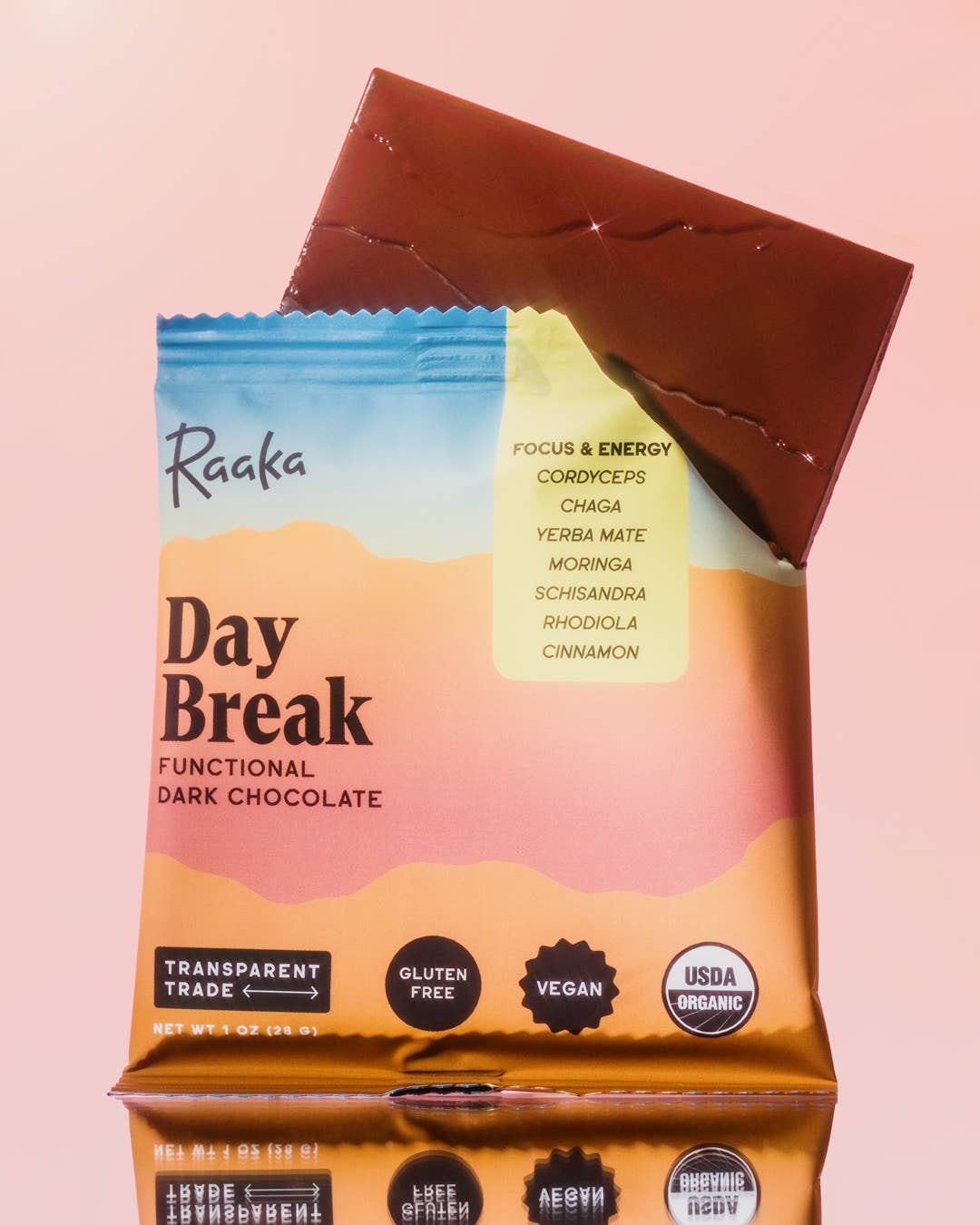 Day Break Functional Dark Chocolate Bar - Candycopia