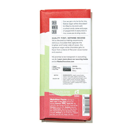 Raaka - Candy Cane White Chocolate - Christmas Holiday Limited Batch