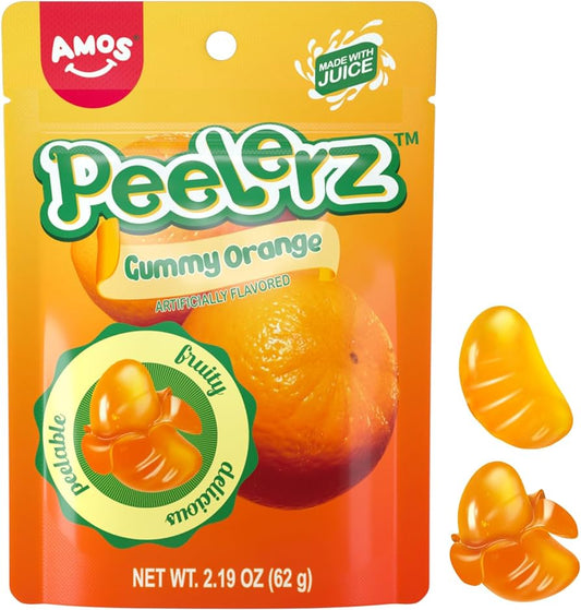 Peelerz - Peelable *Orange* Gummy Candy, As Seen on TikTok