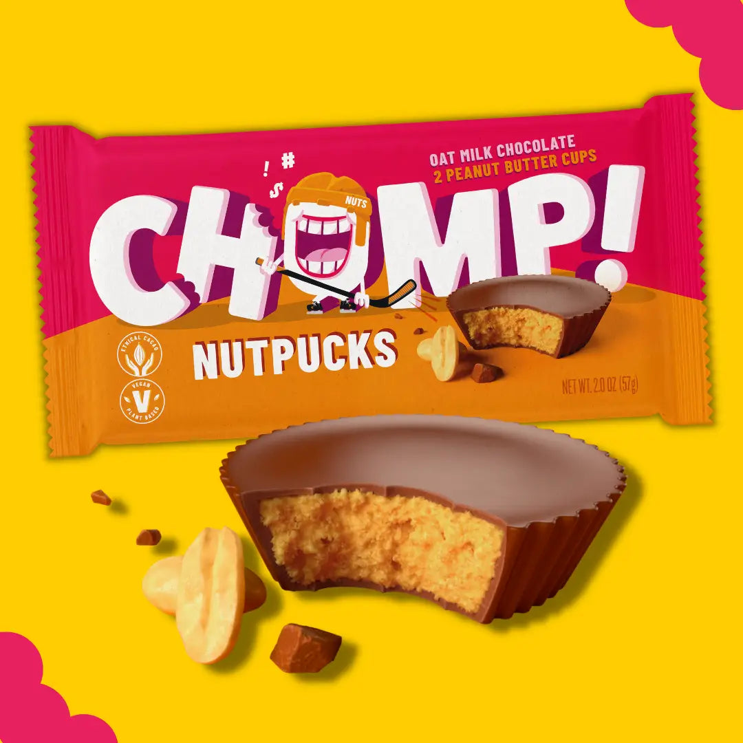 CHOMP! Nutpucks Vegan Peanut Butter Cups (2 Cups)