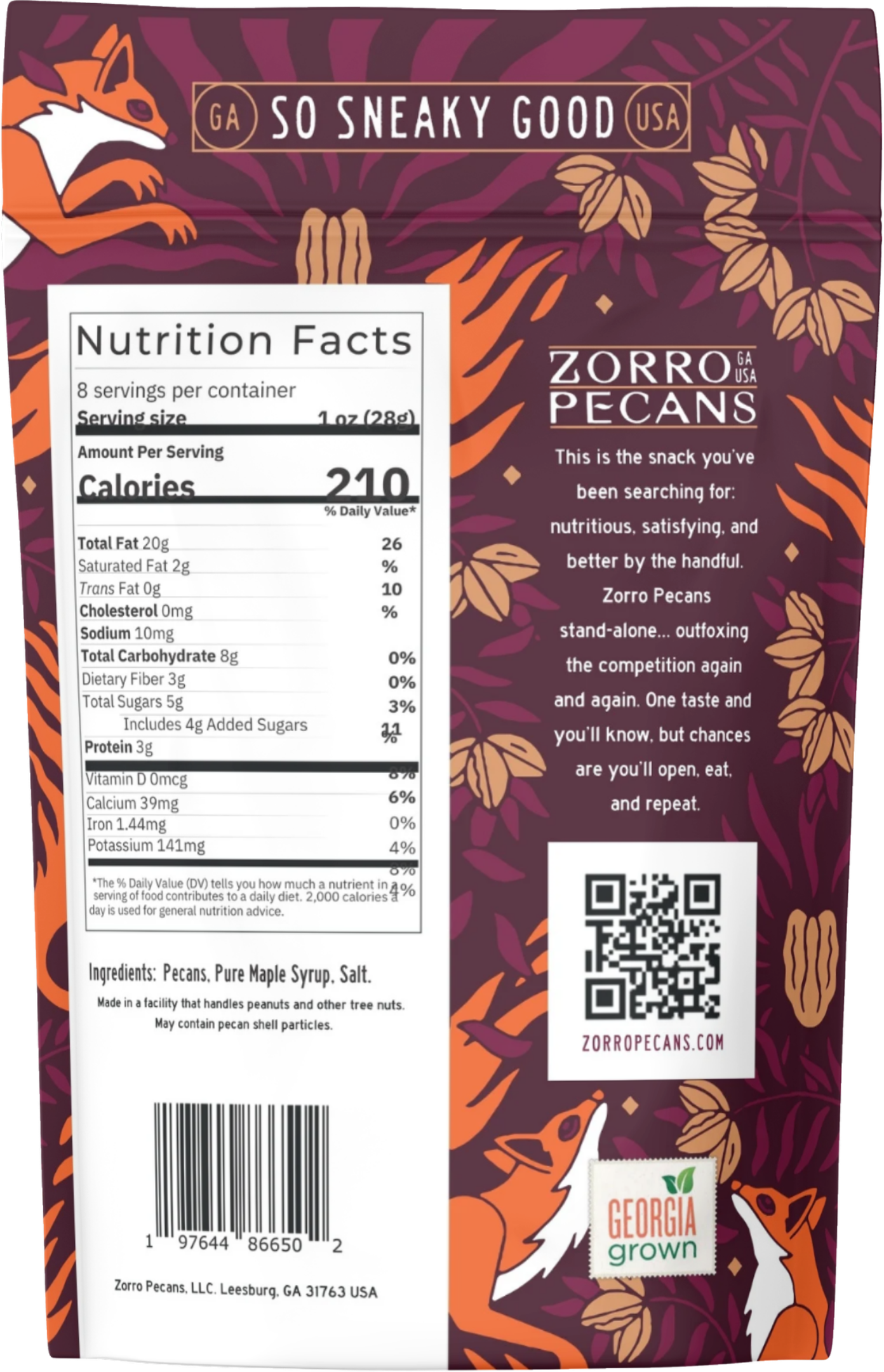 Zorro Pecans - Maple Glazed (Farm-Fresh, Family-Owned) - Candycopia