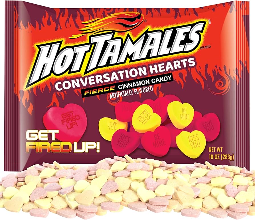 Hot Tamales Conversation Hearts - Candycopia