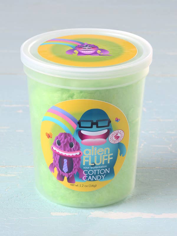 Alien Fluff Sour Watermelon Cotton Candy - Candycopia