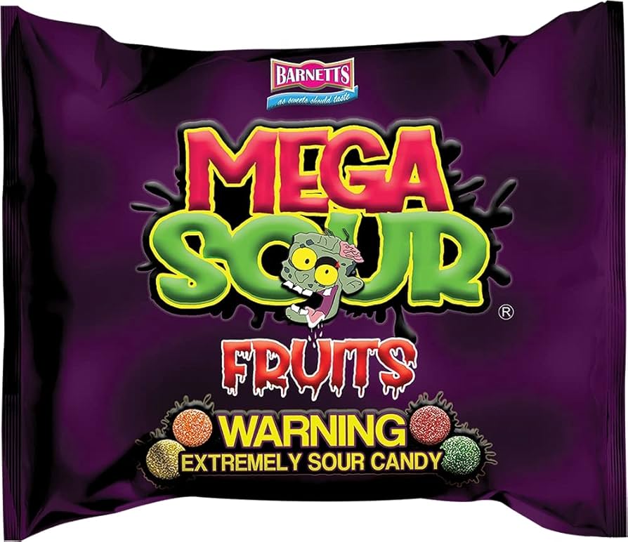 Barnett's Mega Sours - Fruits, The World’s Sourest Candy! (3