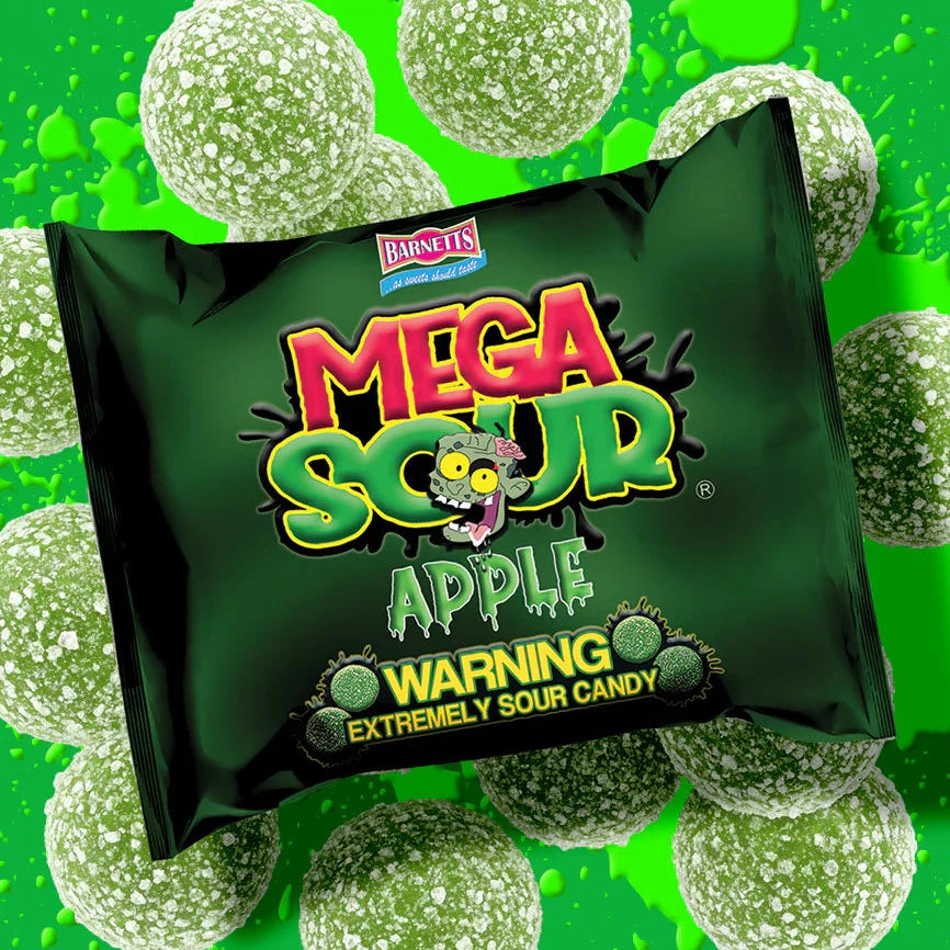 Barnett's Mega Sour Apple - The World’s Sourest Candy! - Candycopia