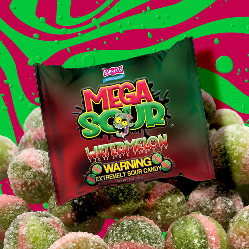 Barnett's Mega Sour Watermelon - The World's Sourest Candy! - Candycopia
