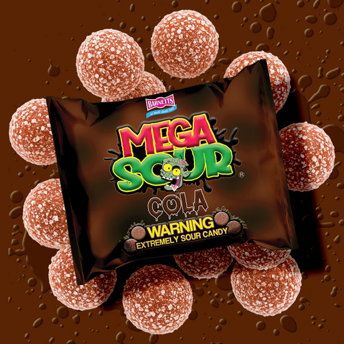 Barnett's Mega Sours, The World’s Sourest Candy - Cola - Candycopia