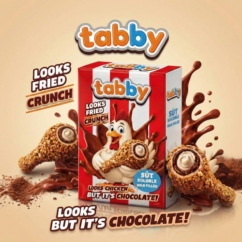 Chocolate chicken leg - made to look like crispy, realistic food, but it's candy!  Packaged in a red and white box, this TikTok trending item brings the viral chicken ice cream trend to your home!