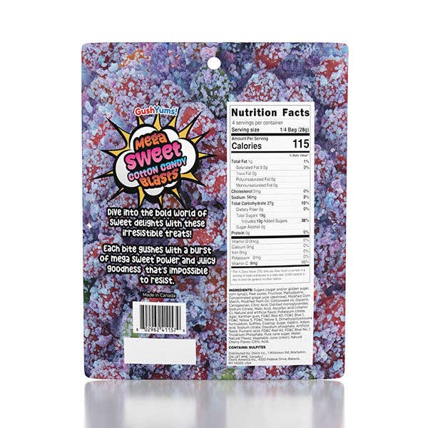 GushYums Cotton Candy Blasts - Candycopia