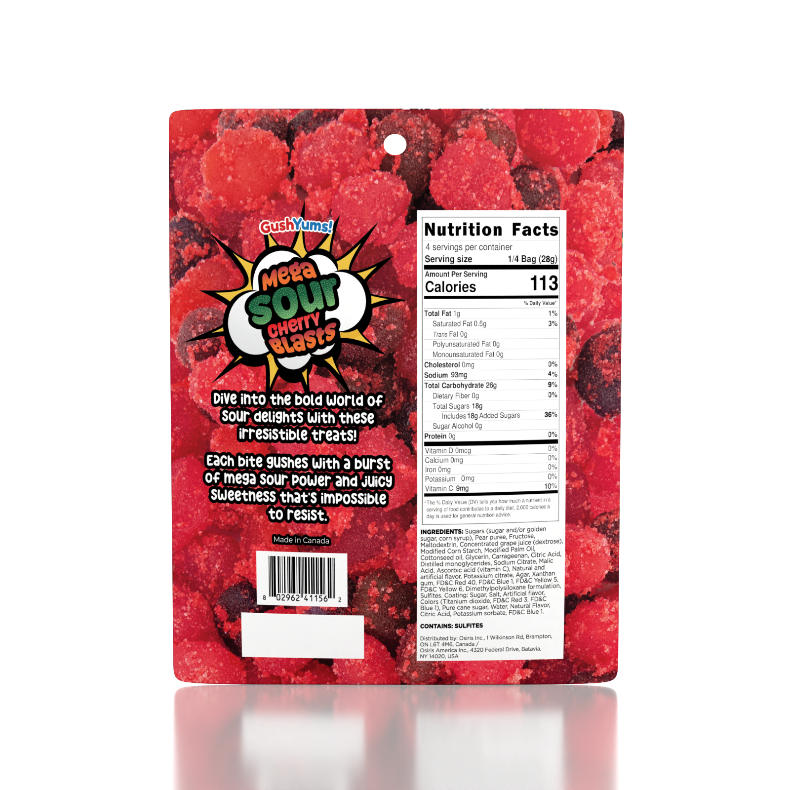 GushYums Sour Cherry Blasts - Candycopia