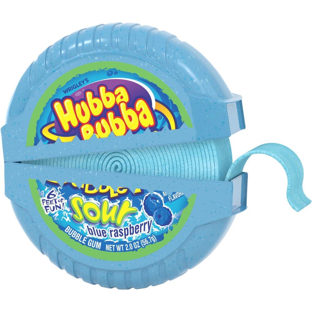 Hubba Bubba Bubble Tape - Sour Blue Raspberry (2oz) - Candycopia