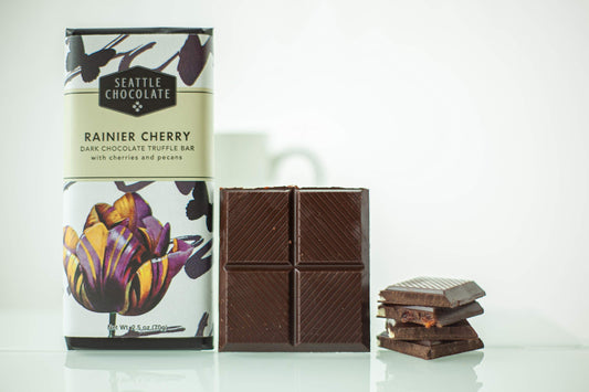 Seattle Chocolate — Rainier Cherry Dark Chocolate Truffle Bar