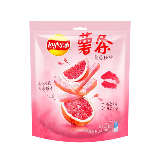 Lays French Fries: Pink Grapefruit (China)