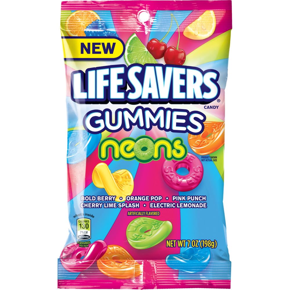 Life Savers Gummies - Neons (7oz) - Candycopia
