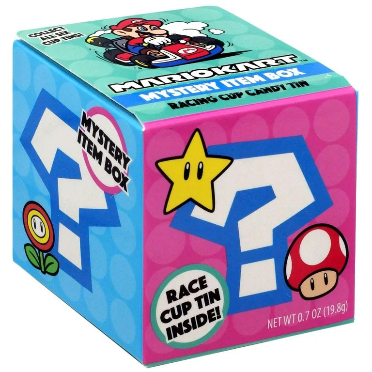 Mario Kart Mystery Item Box Racing Cup Candy Tin (20g) - Candycopia