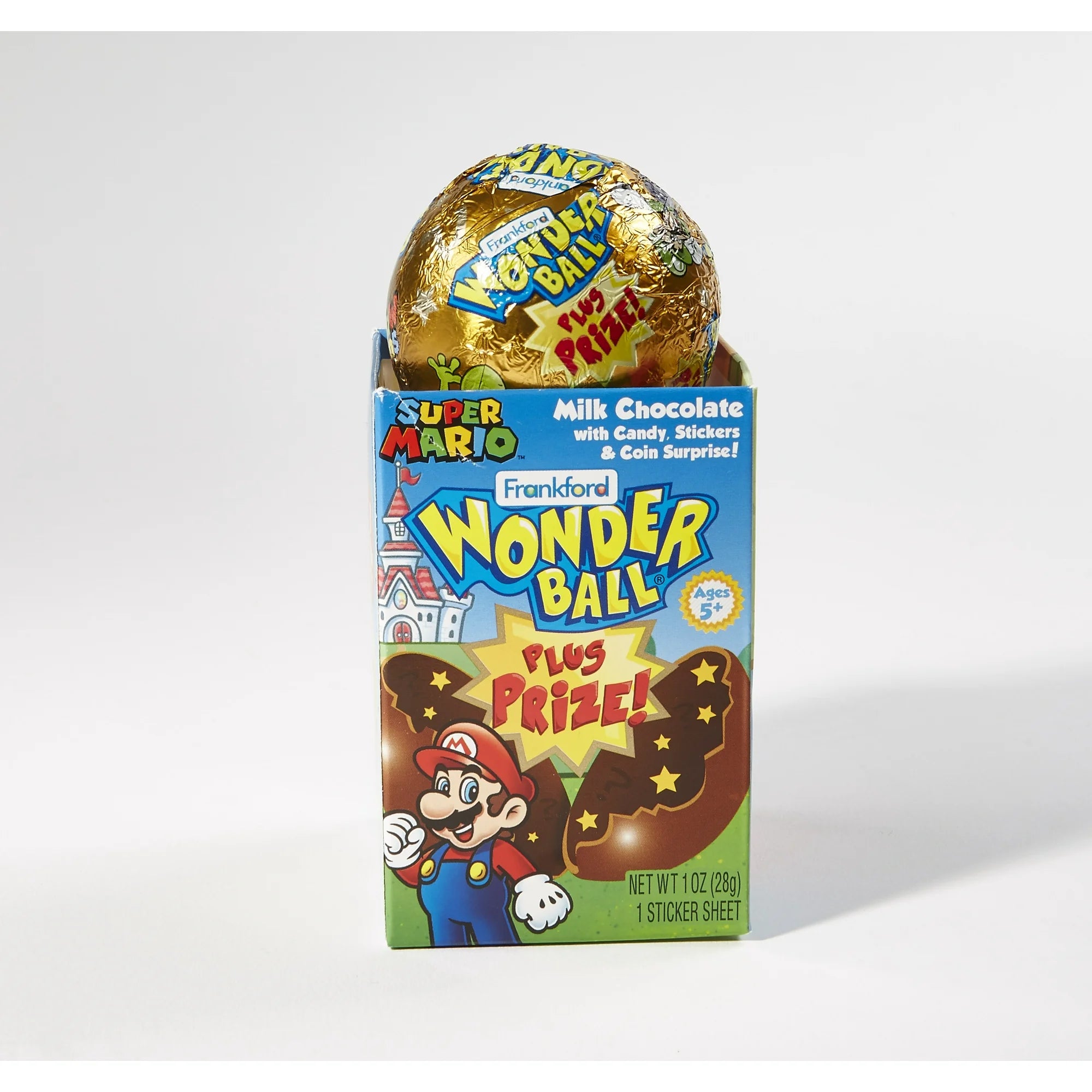 Super Mario Wonder Ball chocolate egg in packaging on a white background