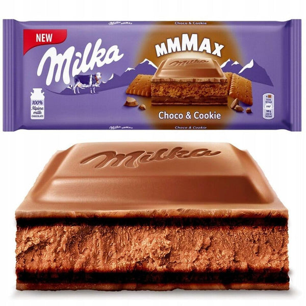 Milka MMMAX Choco Cookie Bar - Indulgent Alpine Milk