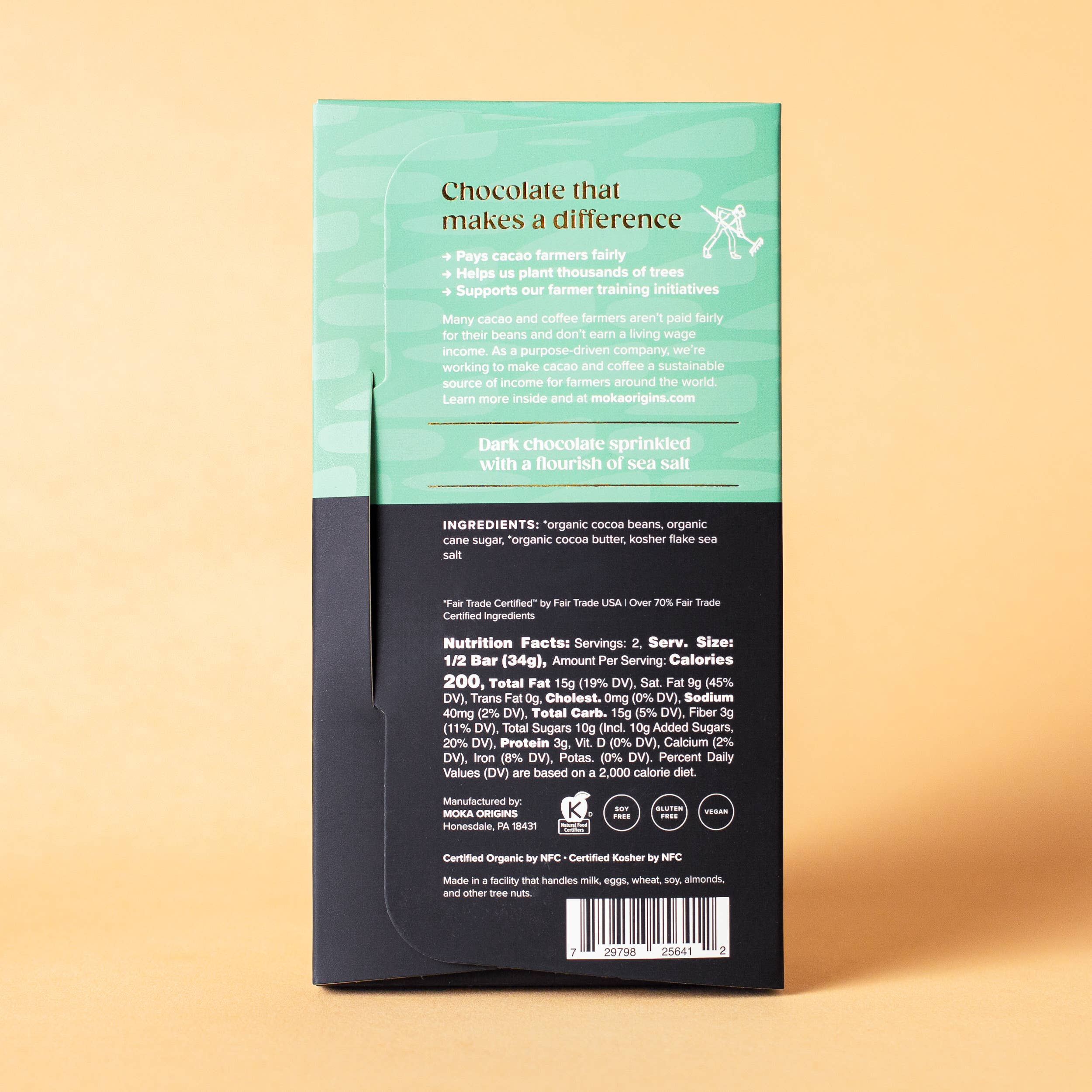 Moka Origins - 72% Sea Salt Dark Chocolate - Candycopia