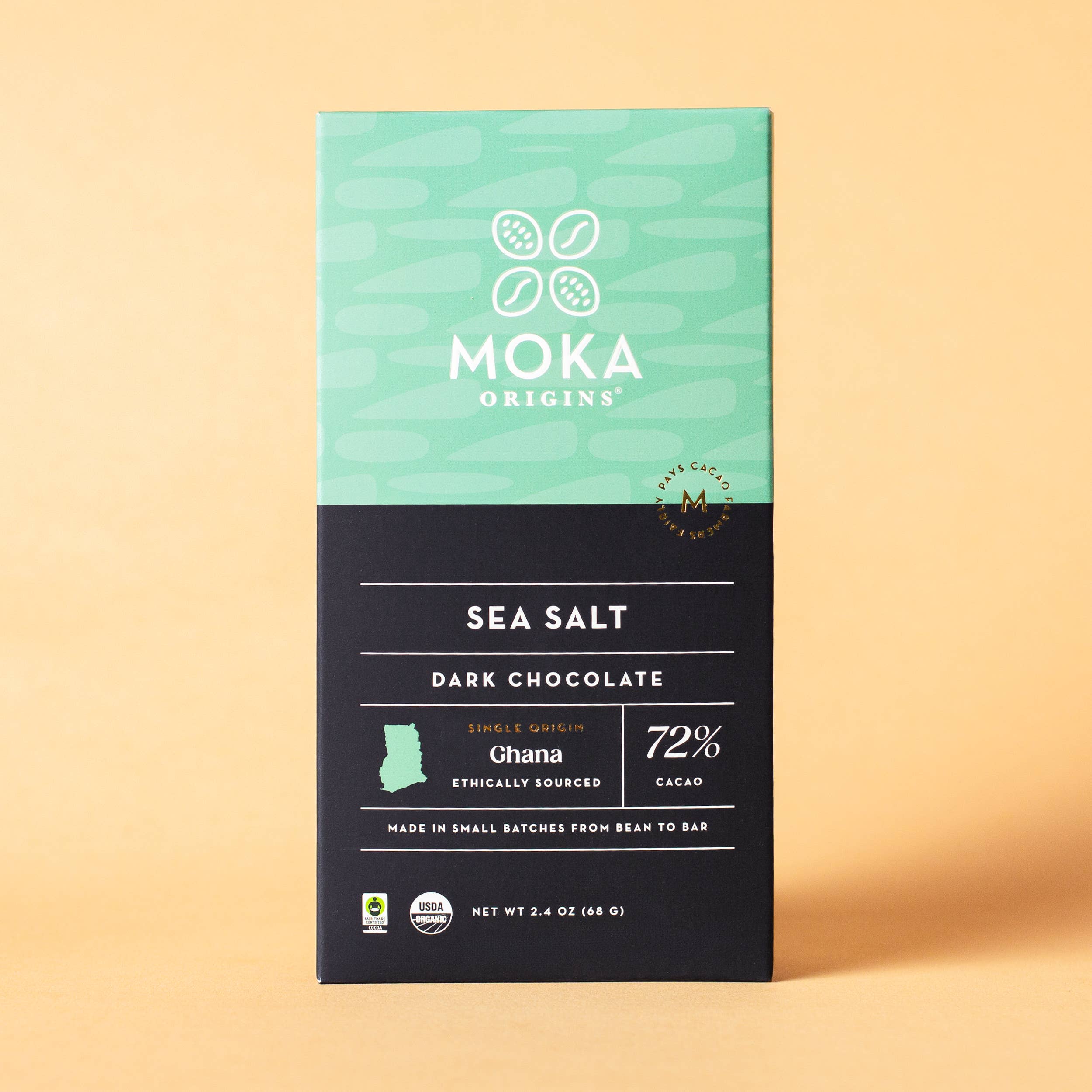 Moka Origins - 72% Sea Salt Dark Chocolate - Candycopia