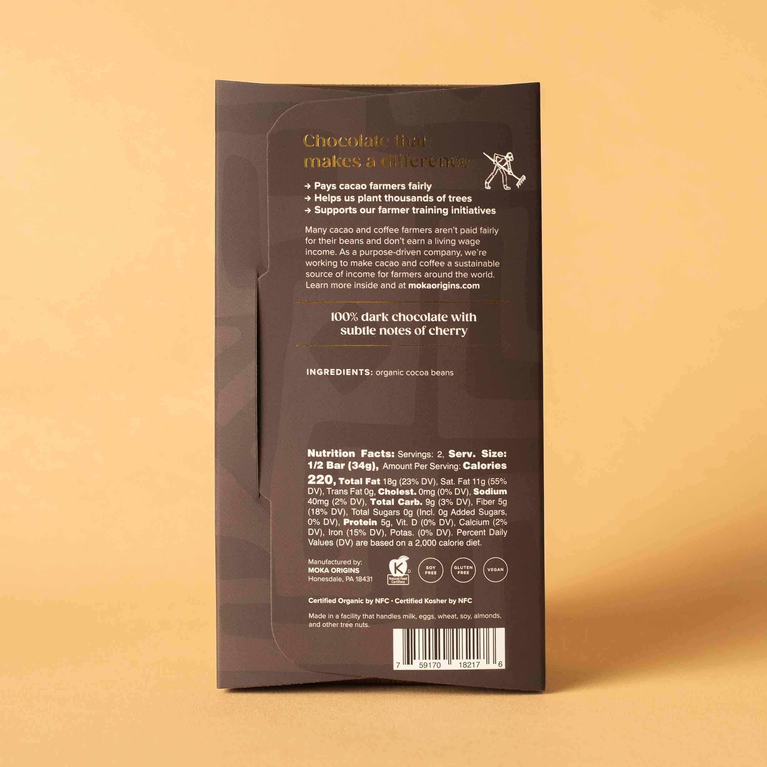 Moka Origins - Tanzania 100% Dark Chocolate
