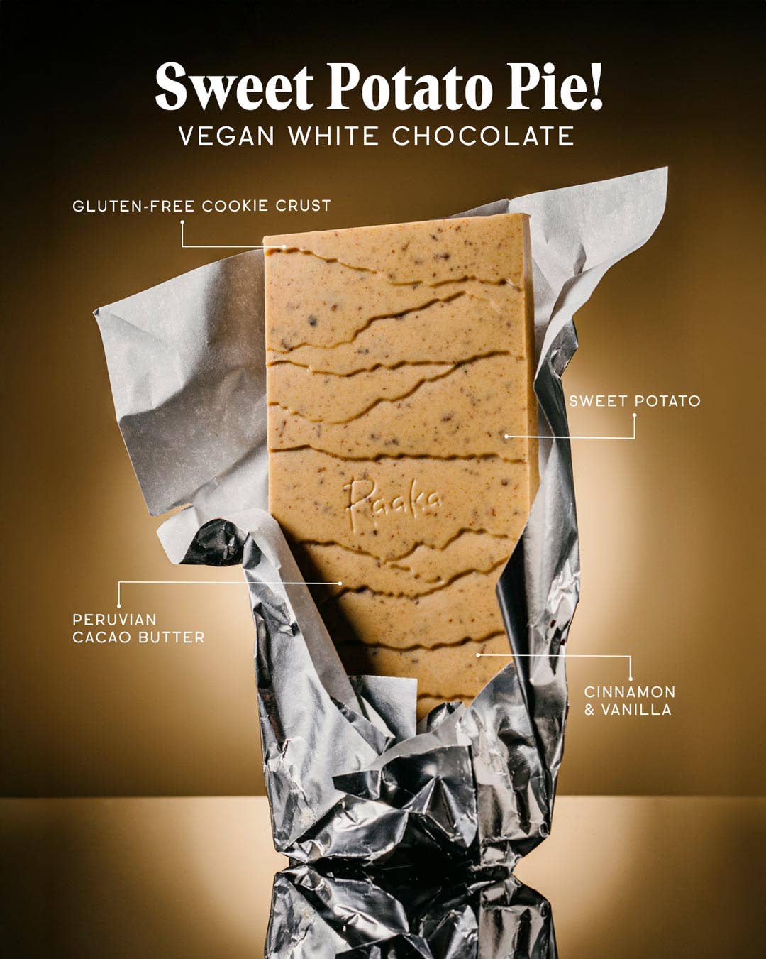 Raaka - Sweet Potato Pie White Chocolate Bar - Candycopia