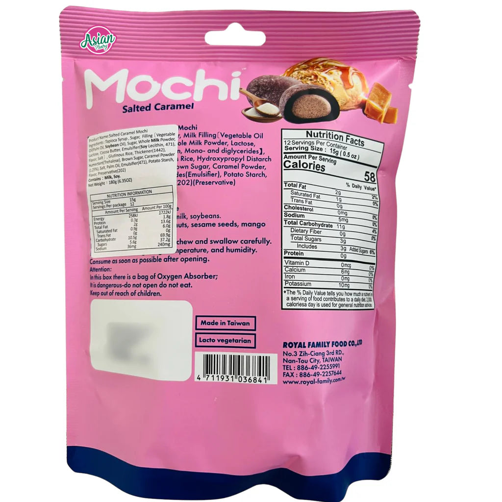 Royal Family Mochi- Salted Caramel (6.35oz) - Candycopia