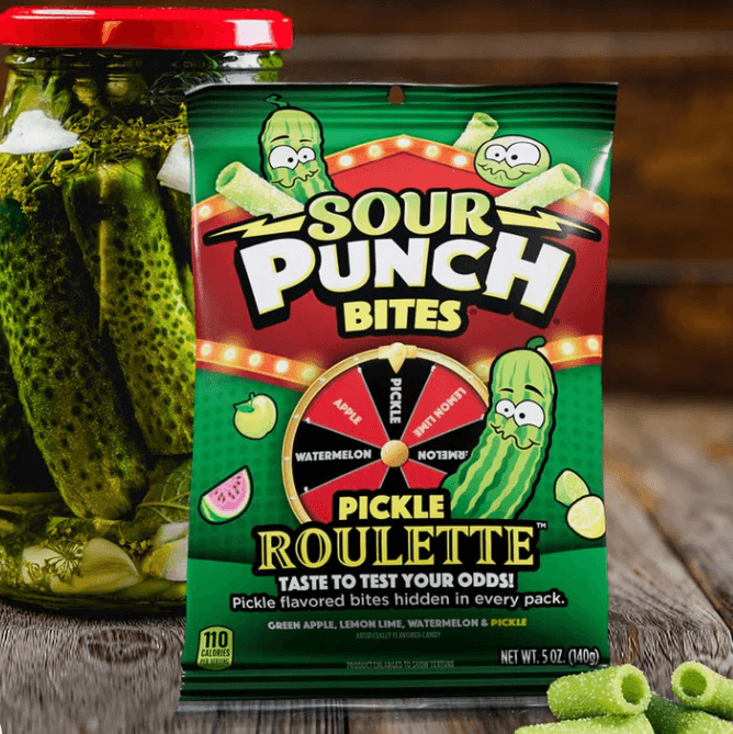 Sour Punch Bites - Pickle Roulette (5oz) - Candycopia