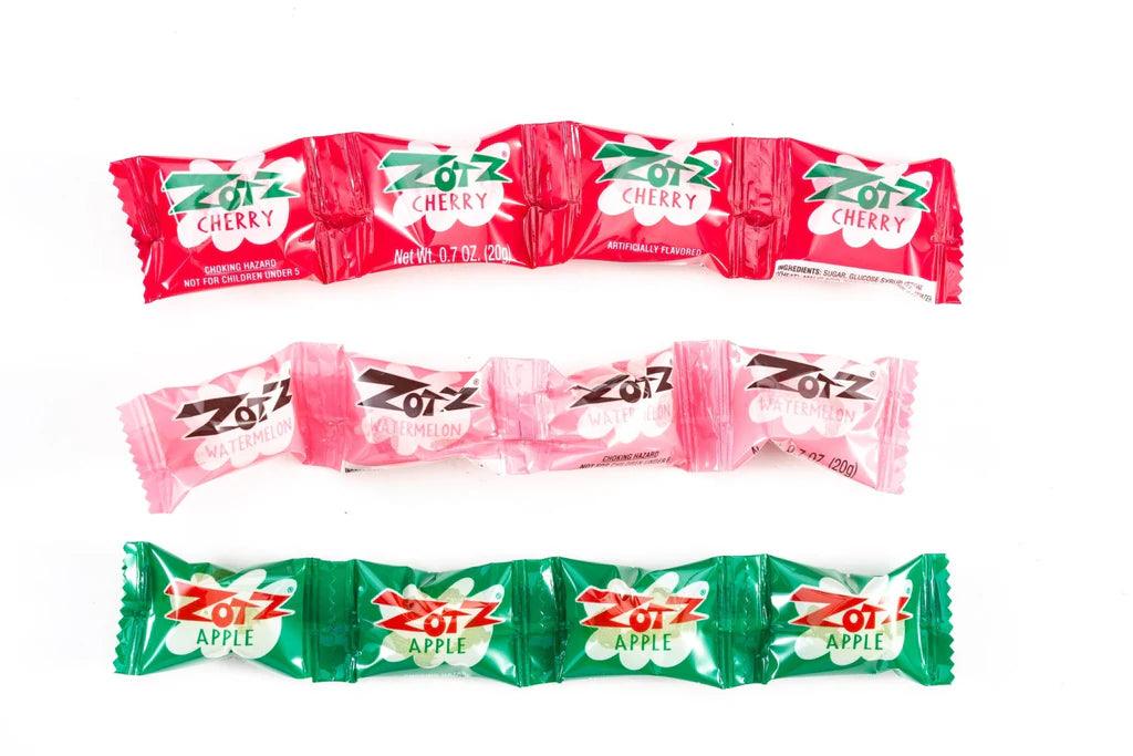 Zotz - Fizzz Power Candy - 4 Piece Strings - Watermelon - Apple - Cherry (0