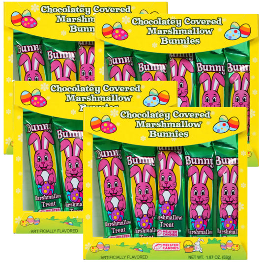 Chocolate Covered Marshmallow Bunnies (5-pack)