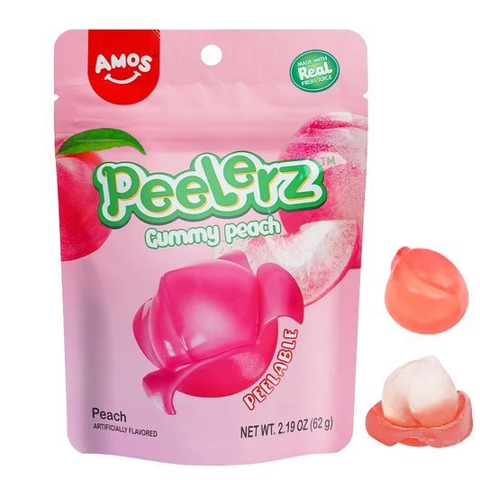 Peelerz - Peelable Gummy Peach Candy, As Seen on TikTok