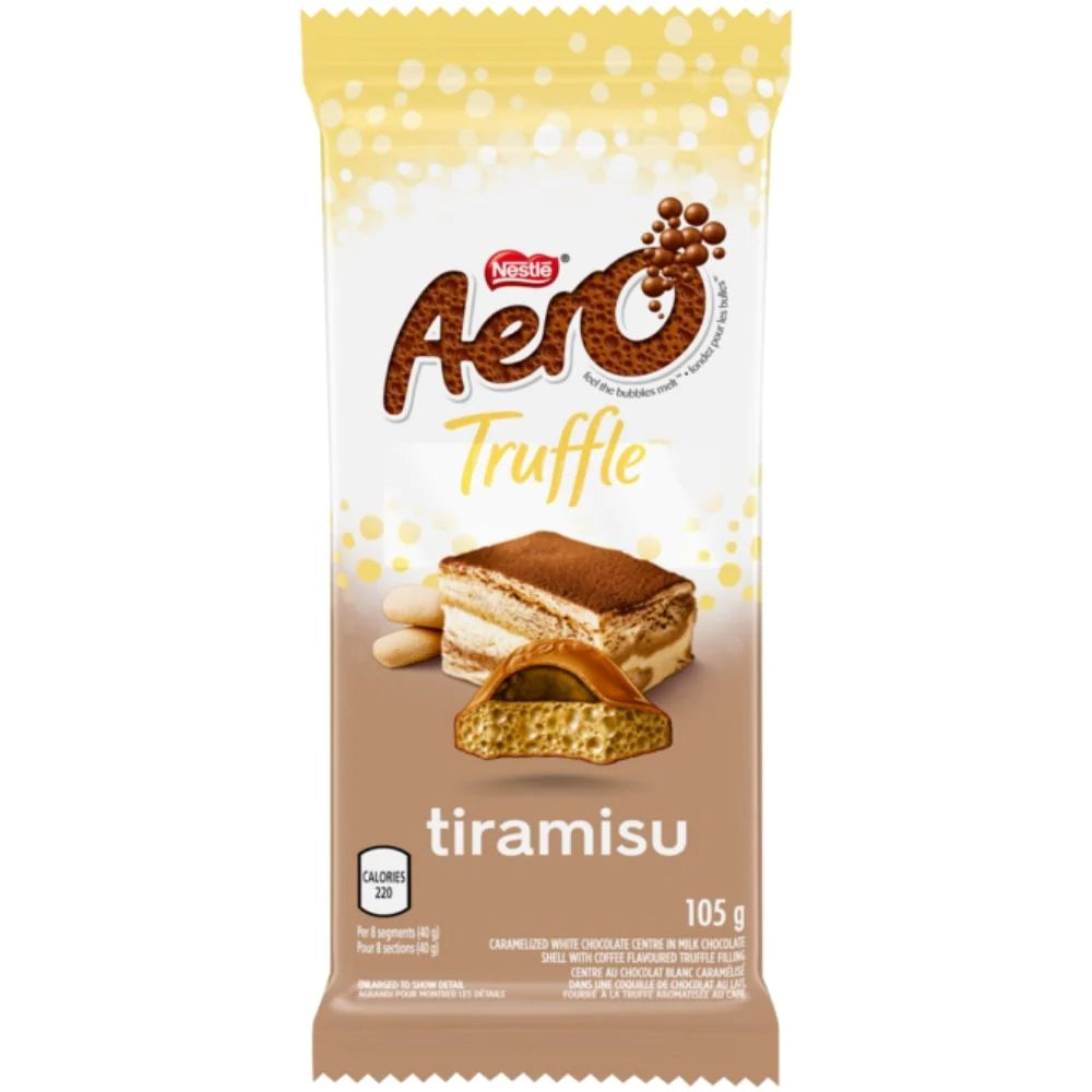 Aero Truffle Tiramisu Milk Chocolate Bar (Canada) - Candycopia