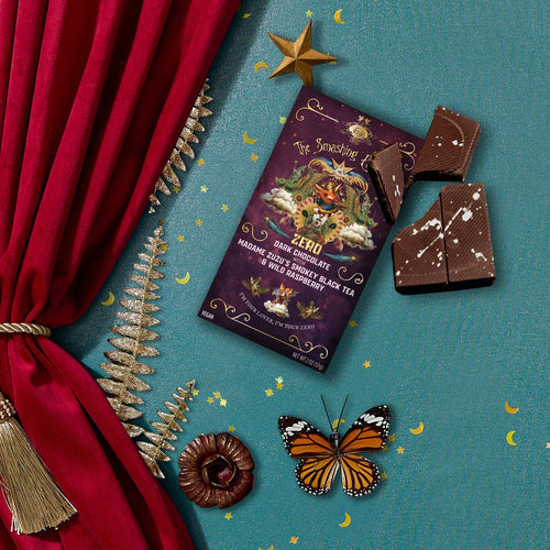 Smashing Pumpkins x Vosges Raspberry Black Tea Chocolate Bar - Candycopia