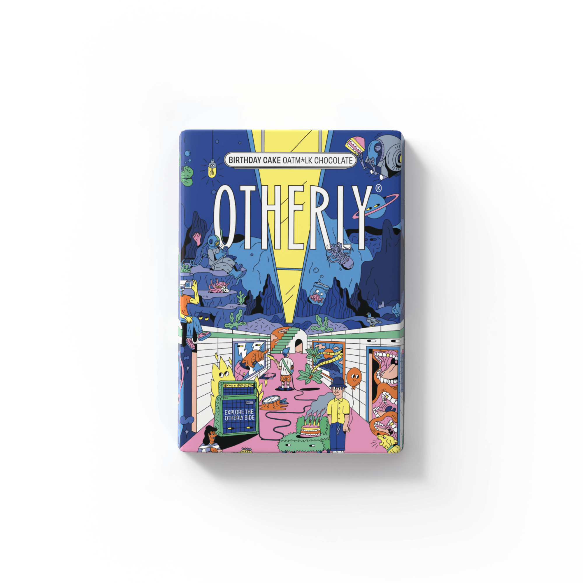 OTHERLY - Birthday Cake, Vegan Oatm*lk Chocolate Bar (130g) - Candycopia