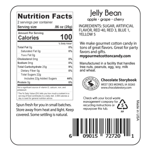 Jelly Bean Cotton Candy - Candycopia
