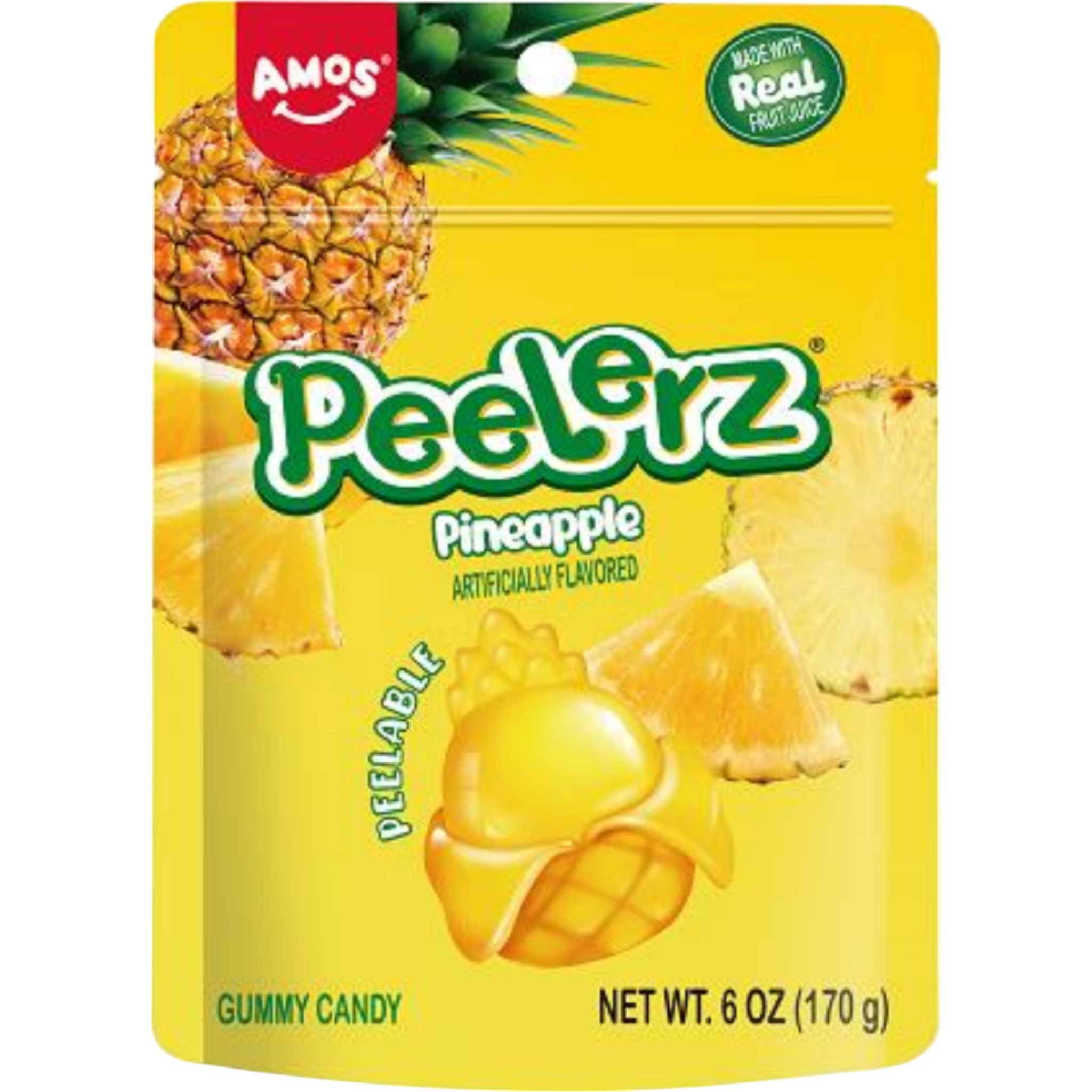 Amos Peelerz Pineapple 6 oz - Candycopia