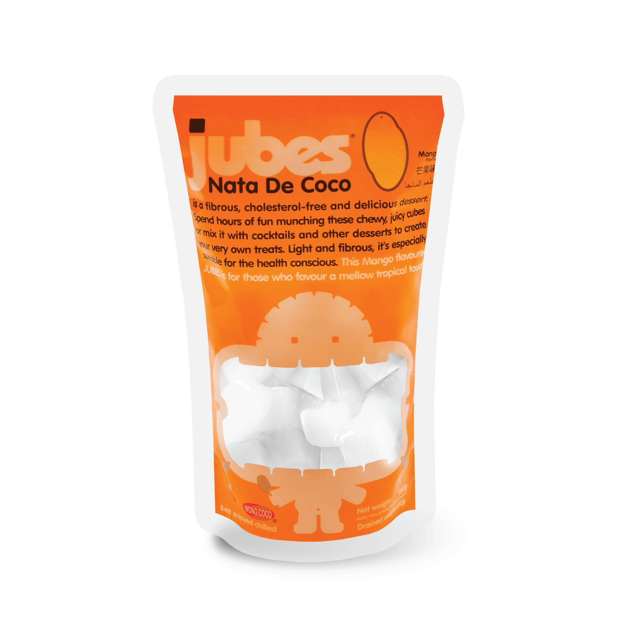 Jubes - Nata De Coco, Mango, 12