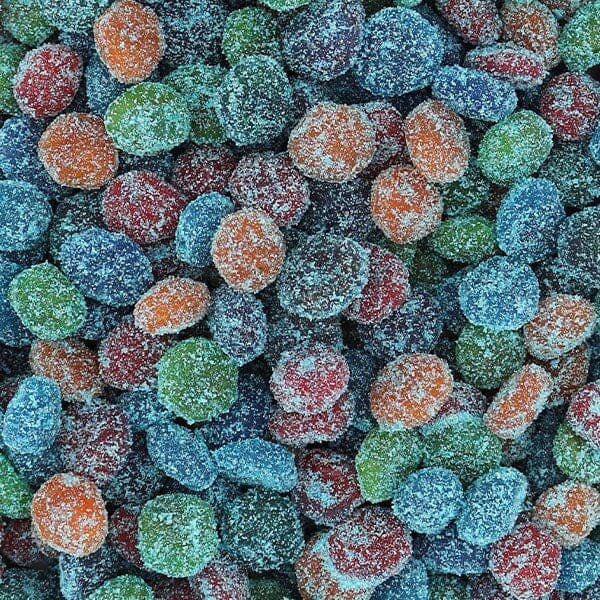 GushYums Mega Sour Blue Raspberry Blasts - Candycopia